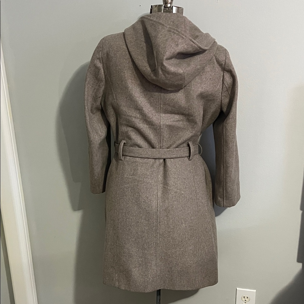 Anne Klein Taupe Belted Coat - Picture 3 of 6